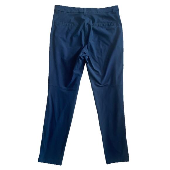 Lululemon Commission Slim Fit Flat Pants Mens 31 Performance Chino Stretch Blue - Picture 3 of 5